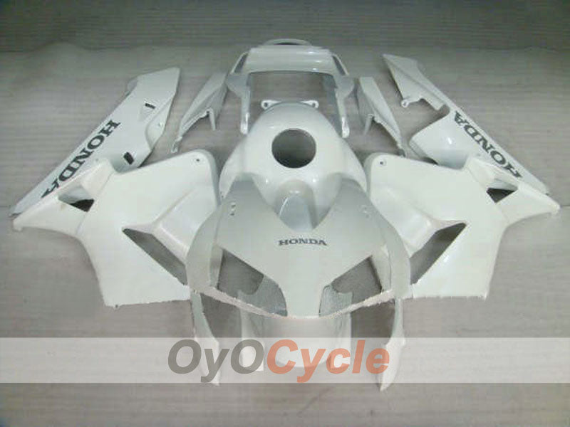 Kit de carénage à injection pour CBR600RR 03-04 - Blanc - Style d'usine #OYO87900226
