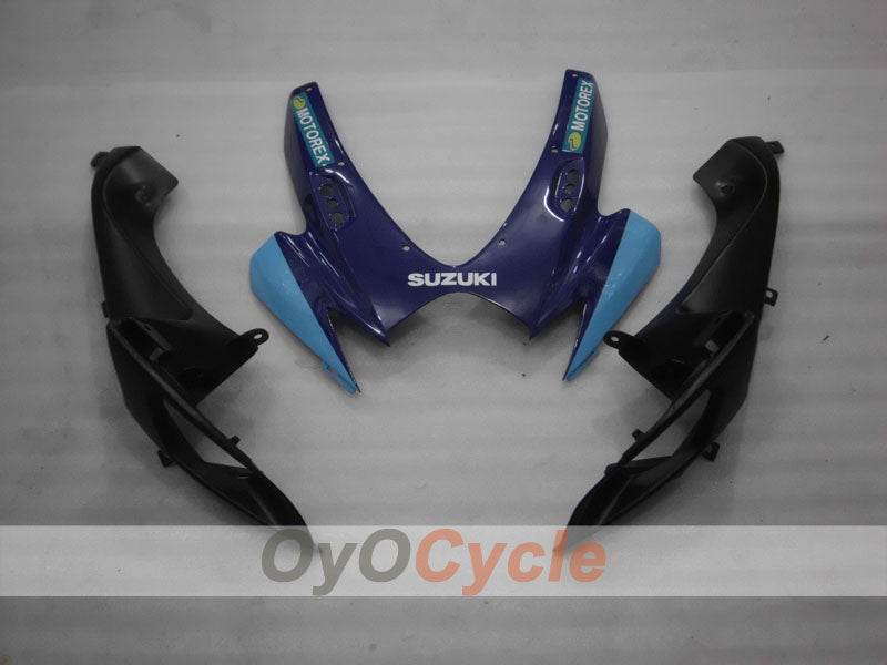 Kit de carénages à injection pour GSX R600 06-07 - Bleu, Noir - DUNLOP #OYO87901466