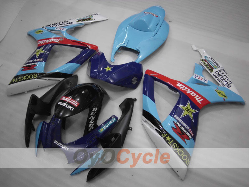 Kit de carénage pour injection pour GSX R750 06-07 - Bleu, Noir - DUNLOP #OYO87901280 Image secondaire du produit
