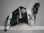 Kit de carénage à injection pour NINJA ZX-6R 03-04 - Blanc, Noir - Monster #OYO87901810