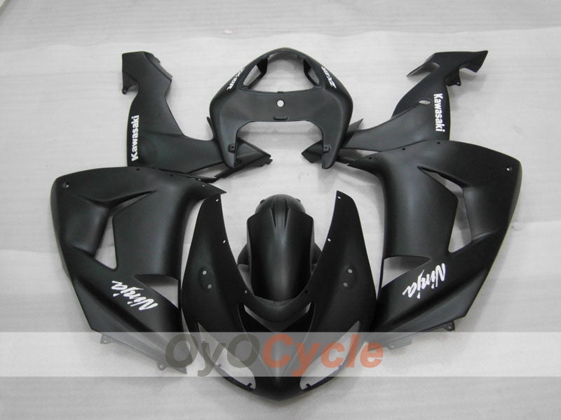 Kit de carénage injecté pour NINJA ZX-10R 06-07 - Noir, mat - Style d'usine #OYO87901574