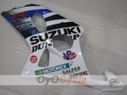 Kit de carénage à injection pour GSX R1000 00-02 - Bleu, Blanc - DUNLOP #OYO87905182