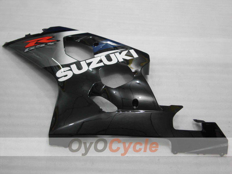 Kit de carénages injectés pour GSX R750 04-05 - Noir, Gris - Style usine #OYO87901172