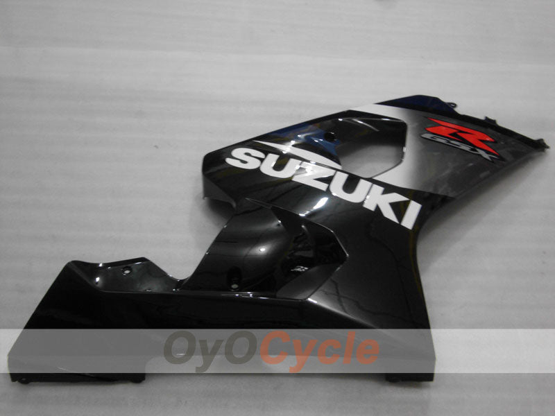 Kit de carénages injectés pour GSX R750 04-05 - Noir, Gris - Style usine #OYO87901172