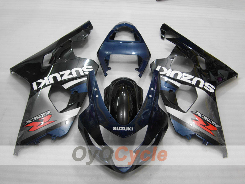 Kit de carénage à injection pour GSXR600 04-05 - Noir, Gris - Style usine #OYO87901210