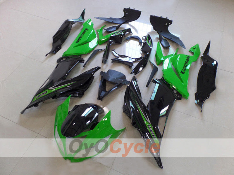 Kit de carénage à injection pour NINJA ZX-6R 13-18 - Vert, Noir - Style d'origine #OYO87903157 Image principale du produit