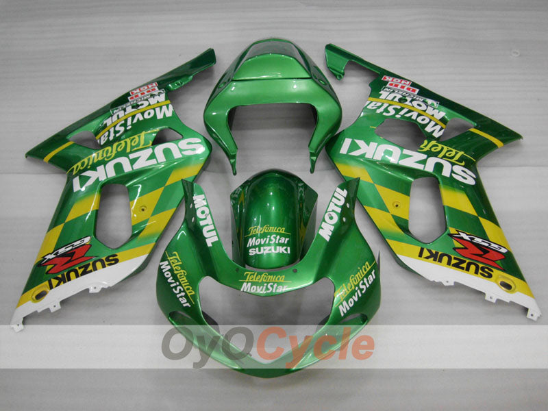 Kit de carénage à injection pour GSX R750 00-03 - Vert - MOTUL #OYO87905143