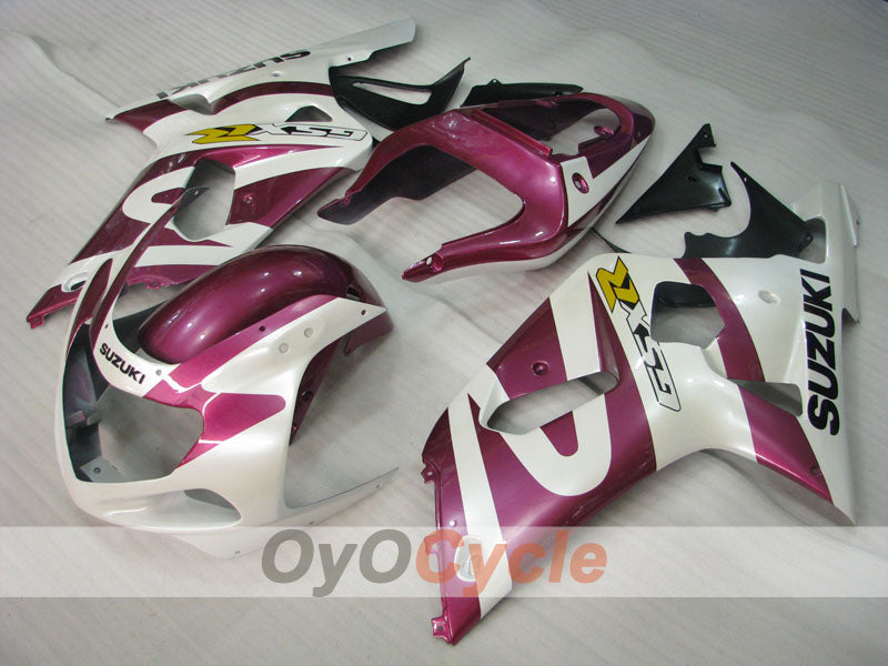 Kit de carénage à injection pour GSX R750 00-03 - Violet, blanc - Style d’origine #OYO87905163