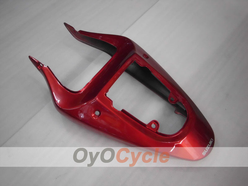 Kit de carénage à injection pour GSX R600 01-03 - Rouge, Noir - Style d'usine #OYO87901069