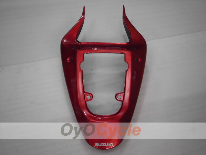 Kit de carénage à injection pour GSX R600 01-03 - Rouge, Noir - Style d'usine #OYO87901069