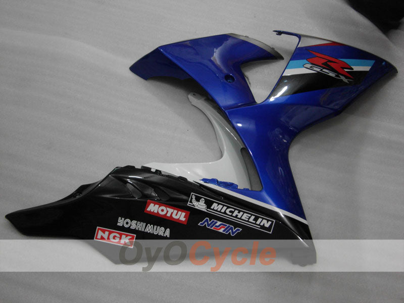 Kit de carénage à injection pour GSX R1000 09-16 - Bleu, Blanc - Style d'origine, MOTUL #OYO87902868
