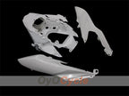 Kit de carénages injectés non peints pour GSX R1000 09-16 - Blanc - Style d’origine #OYO87902488