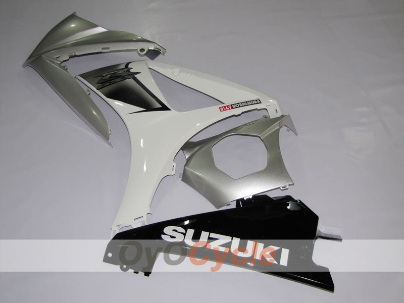 Kit de carénage à injection pour GSX R1000 07-08 - Blanc, argenté - Style d'origine #OYO87902891