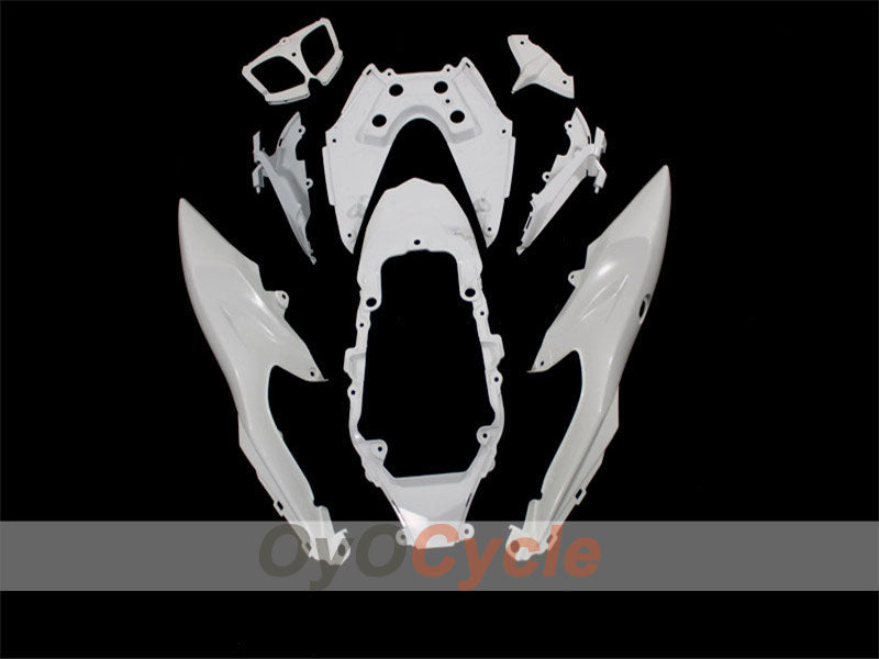 Kit de carénages injectés non peints pour GSX R1000 09-16 - Blanc - Style d’origine #OYO87902488