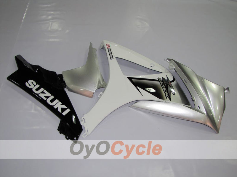 Kit de carénage à injection pour GSX R1000 07-08 - Blanc, argenté - Style d'origine #OYO87902891