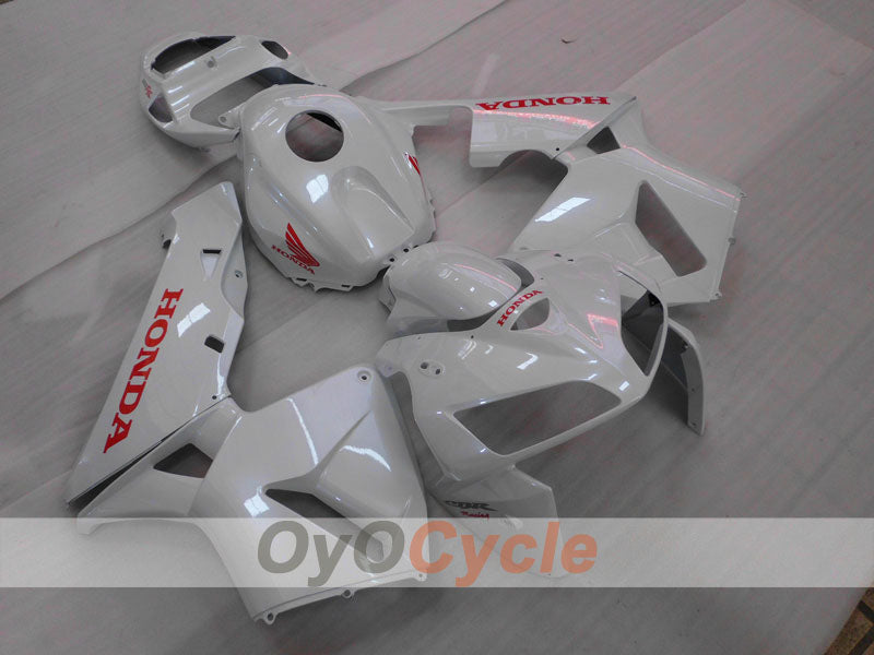 Kit de carénage à injection pour CBR600RR 03-04 - Blanc - Style d'origine #OYO87902564