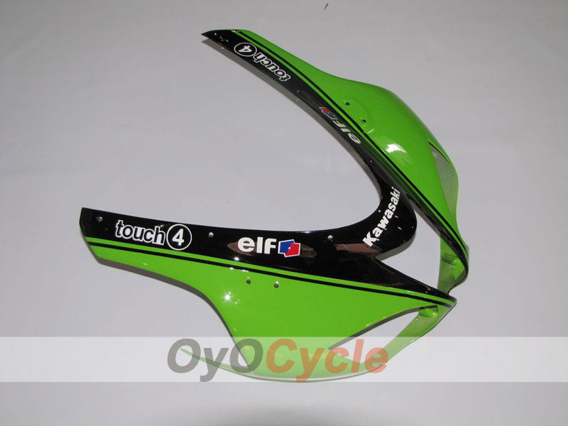 Kit de carénage à injection pour NINJA ZX-6R 07-08 - Vert, noir - Monster #OYO87901950