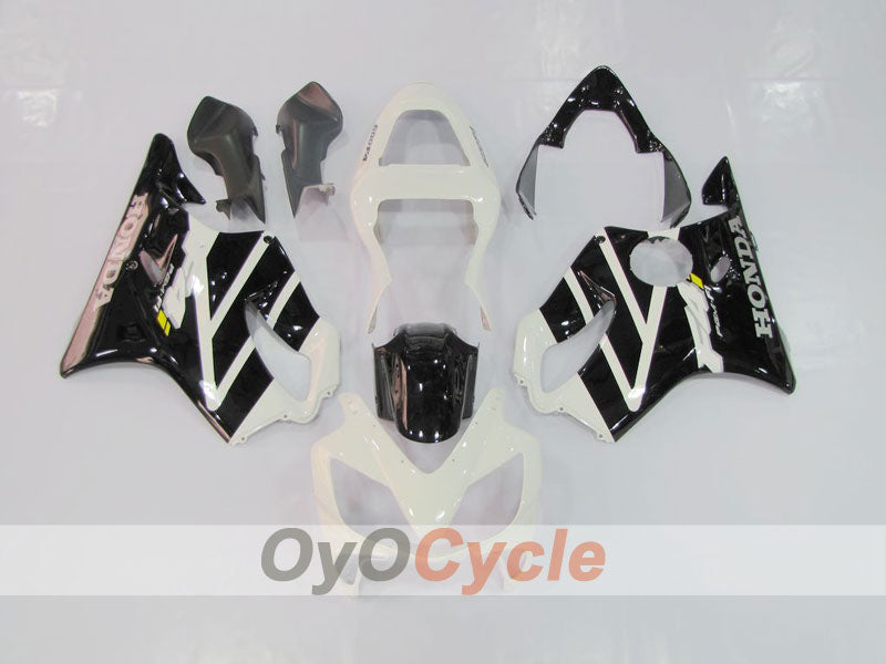 Kit de carénage à injection pour CBR600F4i 01-03 - Blanc, Noir - Style d'origine #OYO87900149