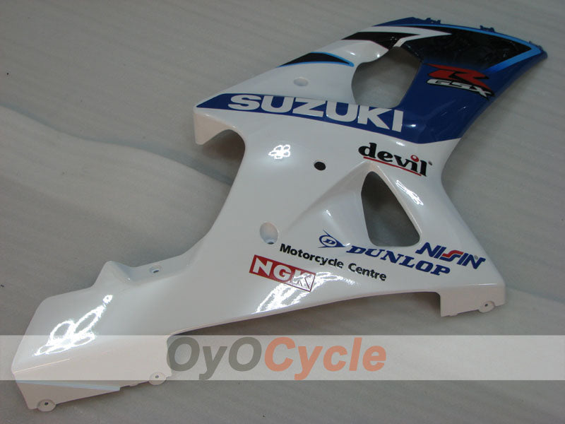 Kit de carénage à injection pour GSX R1000 00-02 - Bleu, blanc - DUNLOP #OYO87905192