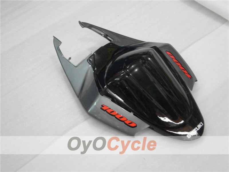 Kit de carénage moulé par injection pour GSX R1000 05-06 - Noir, Argent - Style usine #OYO87901980