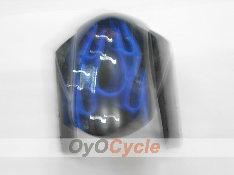 Kit de carénage à injection pour GSX R750 04-05 - Bleu, Noir - Flammes #OYO87901250