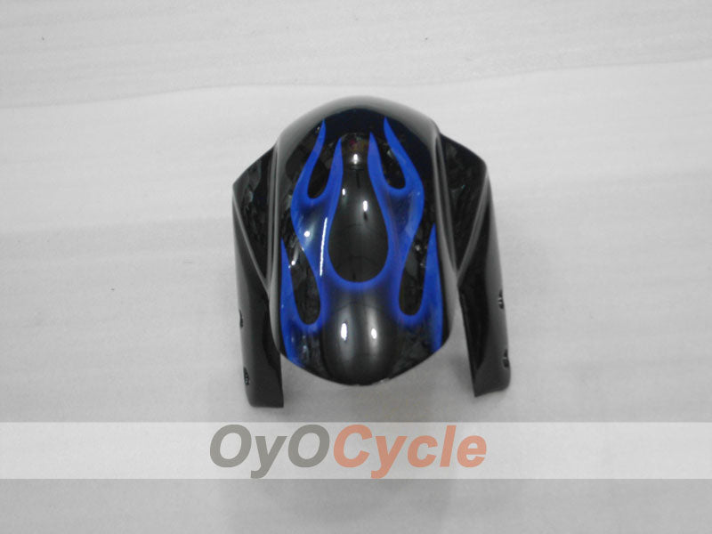 Kit de carénages injectés pour GSXR600 04-05 - Bleu, Noir - Flamme #OYO87901178