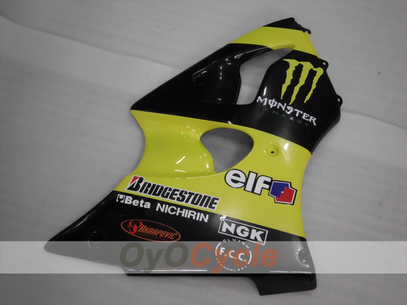 Kit de carénage pour NINJA ZX-6R 98-99 - Jaune, noir - Monster #OYO87903000