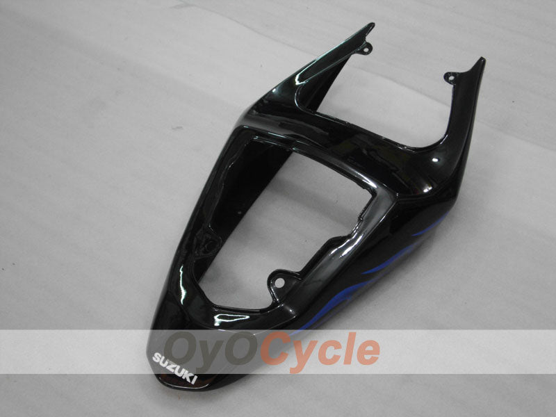 Kit de carénages injectés pour GSXR600 04-05 - Bleu, Noir - Flamme #OYO87901178