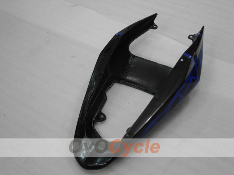 Kit de carénages injectés pour GSXR600 04-05 - Bleu, Noir - Flamme #OYO87901178