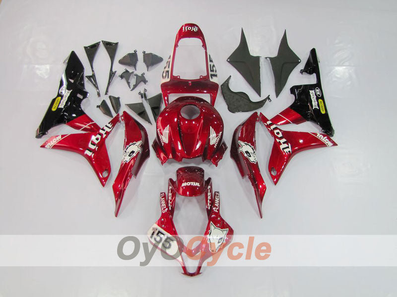 Kit de carénage à injection pour CBR600RR 07-08 - Rouge, Noir - Style d'origine #OYO87900390