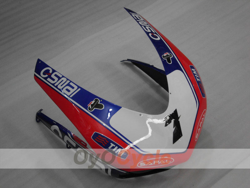 Kit de carénage à injection pour Ducati 848 08-13 - Rouge, blanc - Style usine #OYO87902187