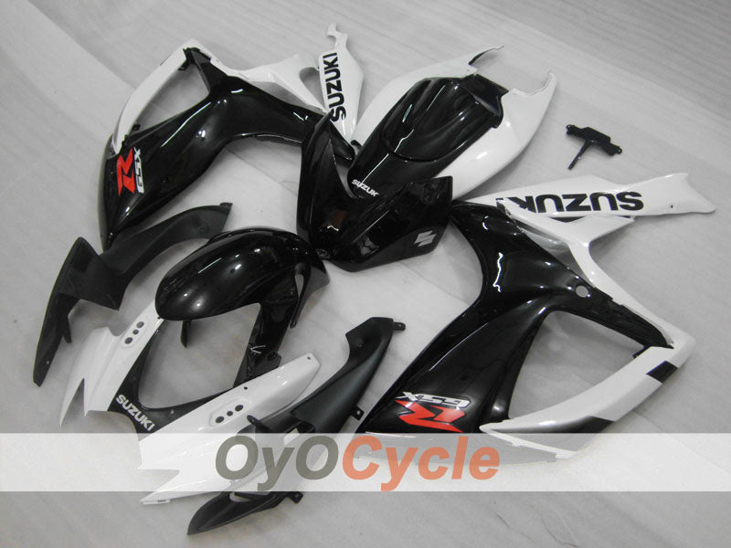 Kit de carénage injecté pour GSX R600 06-07 - Blanc, noir - Style usine #OYO87901527 Image principale du produit
