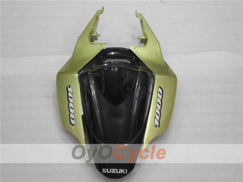 Kit de carénage injecté pour GSX R1000 07-08 - Noir, doré - Style usine #OYO87902110