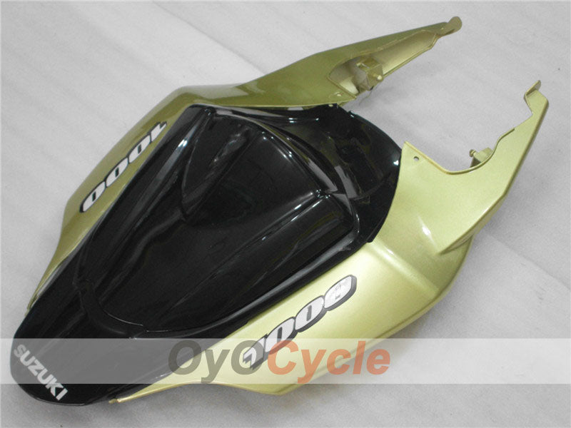 Kit de carénage injecté pour GSX R1000 07-08 - Noir, doré - Style usine #OYO87902110