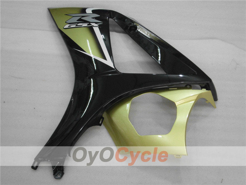 Kit de carénage injecté pour GSX R1000 07-08 - Noir, doré - Style usine #OYO87902110