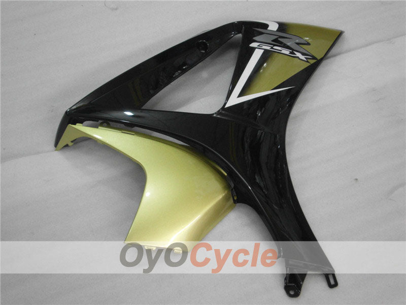 Kit de carénage injecté pour GSX R1000 07-08 - Noir, doré - Style usine #OYO87902110