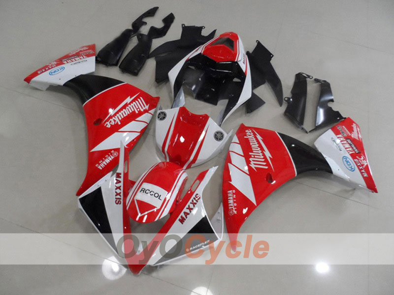 Kit de carénage à injection pour YZF-R1 12-14 - Rouge, Blanc - MAXXIS #OYO87903175 Image principale du produit