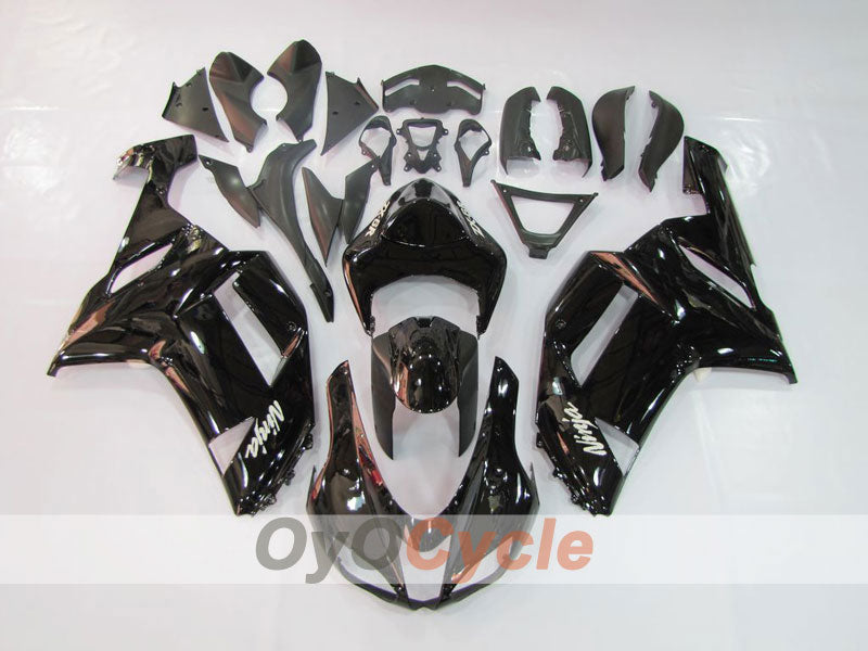 Kit de carénages injectés pour NINJA ZX-6R 07-08 - Noir - Style d’origine #OYO87901910 Image principale du produit