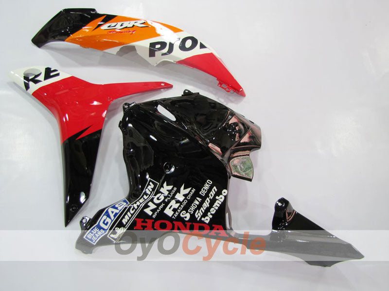 Kit de carénage à injection pour CBR600RR 09-12 - Orange, Noir - Repsol #OYO87900457 Image secondaire du produit