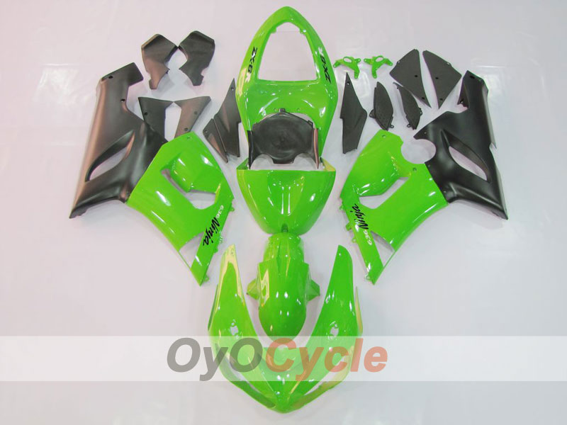 Kit de carénage en injection pour NINJA ZX-6R 05-06 - Vert, noir - Style d'origine #OYO87901847