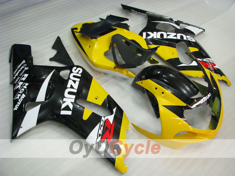 Kit de carénage à injection pour GSX R750 00-03 - Jaune, noir - MOTUL #OYO87905161 Image principale du produit