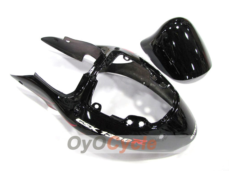 Kit de carénages d'injection pour GSXR1300 Hayabusa 99-07 - Rouge, noir - Flamme #OYO87902656