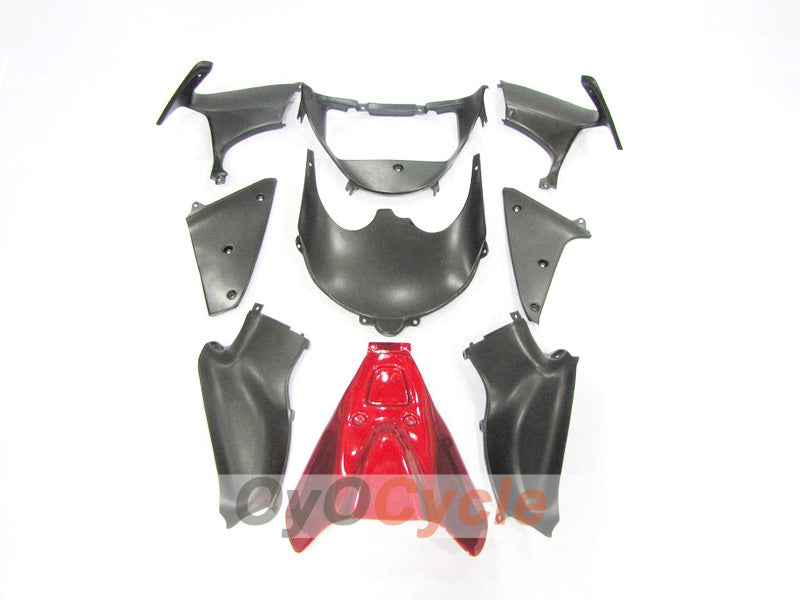 Kit de carénages d'injection pour GSXR1300 Hayabusa 99-07 - Rouge, noir - Flamme #OYO87902656