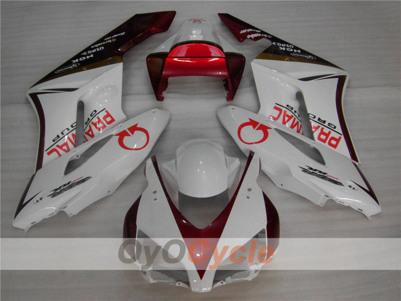 Kit de carénage d'injection pour CBR1000RR 04-05 - Rouge, Blanc - PRAMAC #OYO87900524 Image principale du produit