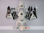 Kit de carénage injecté pour CBR600RR 03-04 - Blanc, noir - Style usine #OYO87902549