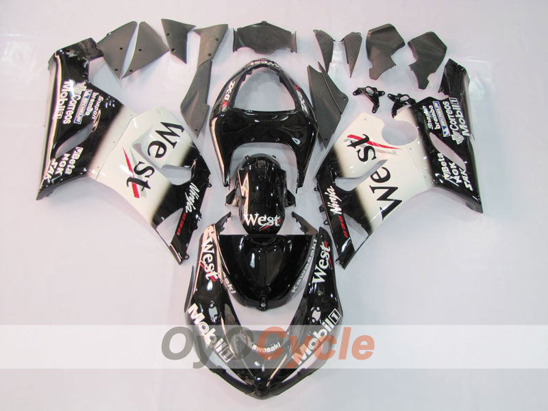 Kit de carénages à injection pour NINJA ZX-6R 05-06 - Blanc, Noir - West #OYO87901894 Image principale du produit