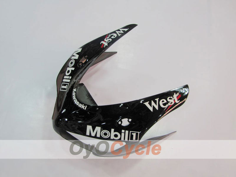 Kit de carénages à injection pour NINJA ZX-6R 05-06 - Blanc, Noir - West #OYO87901894