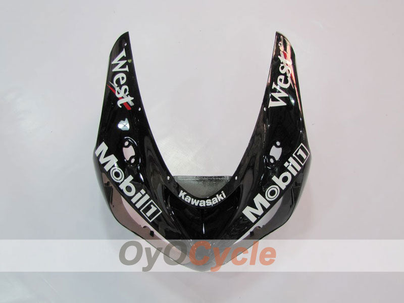 Kit de carénages à injection pour NINJA ZX-6R 05-06 - Blanc, Noir - West #OYO87901894
