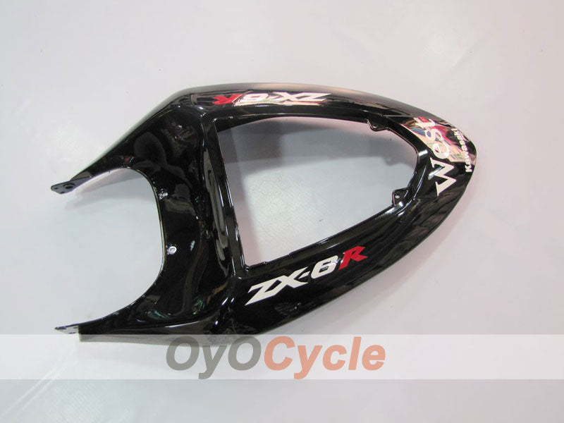 Kit de carénages à injection pour NINJA ZX-6R 05-06 - Blanc, Noir - West #OYO87901894