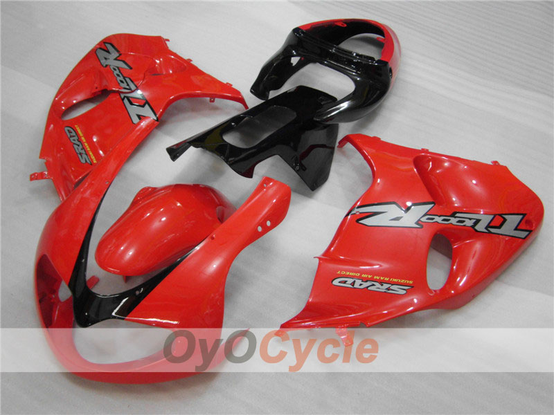 Kit de carénage à injection pour TL1000R 98-03 - Rouge, noir - Style usine #OYO87903281